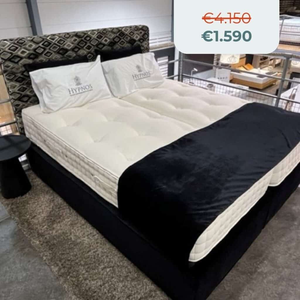 Gheeraert Slaapcomfort Waregem Hypnos boxspring toonzaalmodel Gheeraert Slaapcomfort Waregem Hypnos boxspring toonzaalmodel