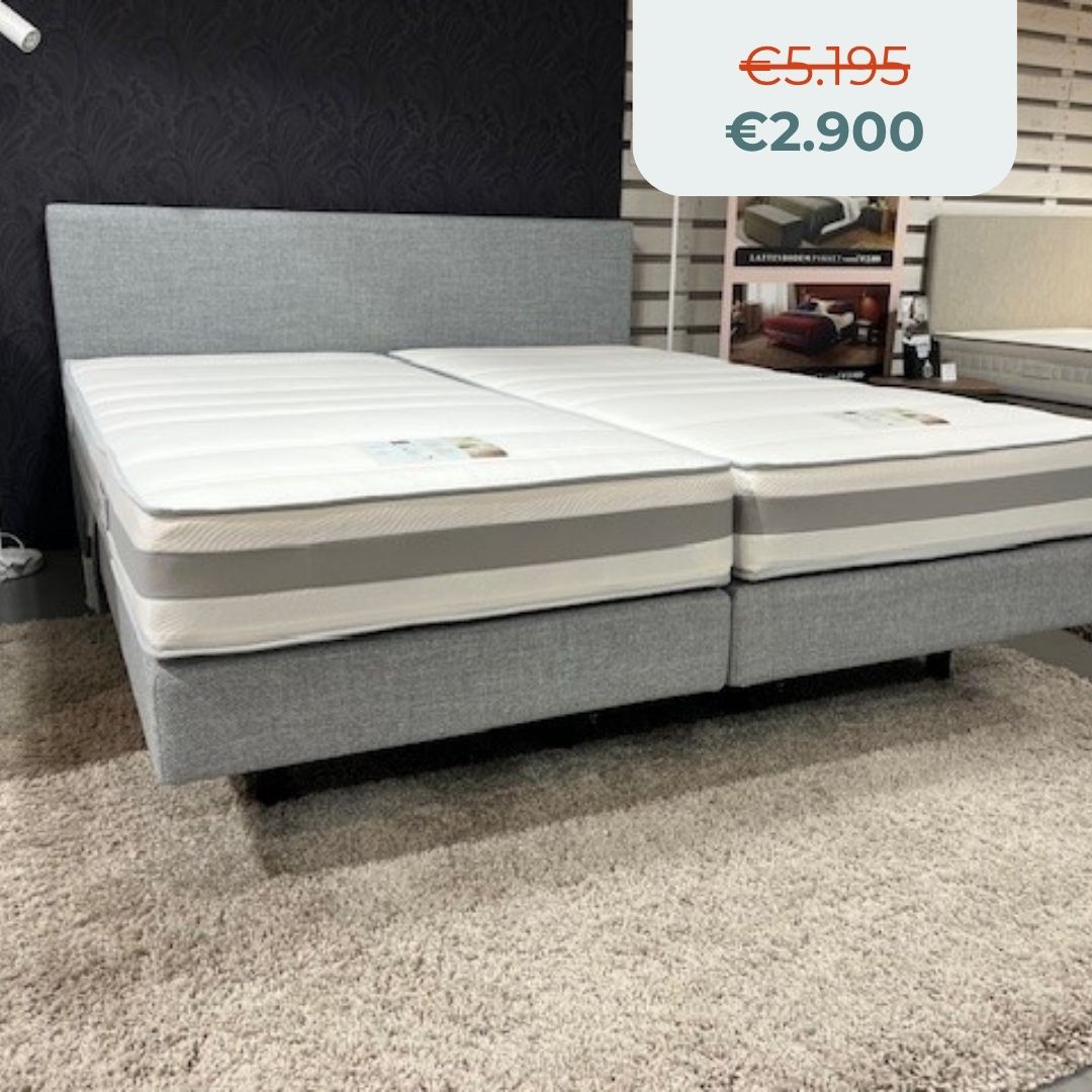 Gheeraert Slaapcomfort Waregem elektrische boxspring Nox toonzaalmodel