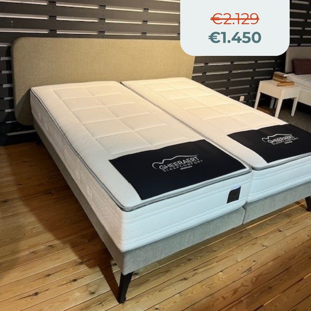 Gheeraert Slaapcomfort Waregem Lykké boxspring 12 toonzaalmodel