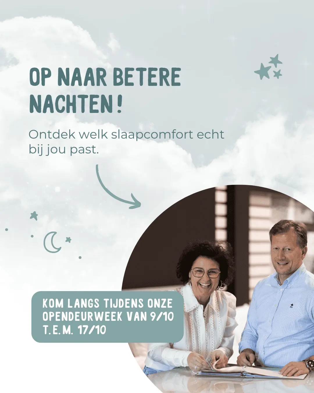 Kom langs tijdens onze opendeurweek van 9/10 tot 17/10.
